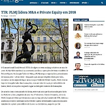 TTR: PLMJ lidera M&A e Private Equity em 2018